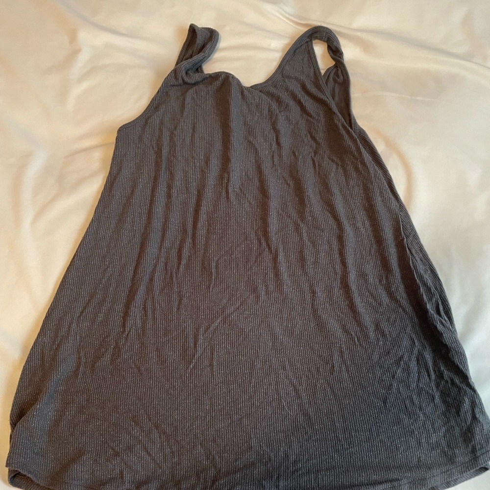 Womens grey sparkle dress tank top. Small